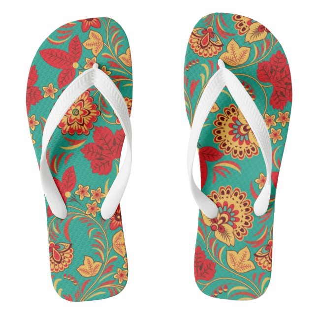 Chanclas Estampado de flores 2 (Plantilla)
