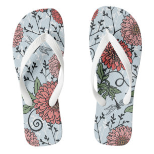 Chanclas Estampado de flores 3