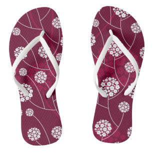 Chanclas Estampado de flores abstracto