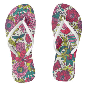 Chanclas Estampado de flores brillante