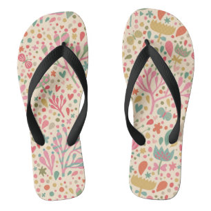 Chanclas Estampado de flores brillante