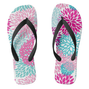 Chanclas Estampado de flores brillante 2