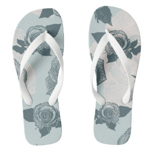 Chanclas Estampado de flores con el rosa