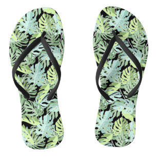 Chanclas Estampado de flores de la selva
