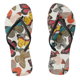 Chanclas Estampado de flores retro