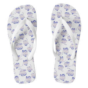 Chanclas Estampado de flores retro