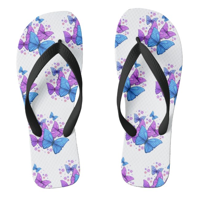 Chanclas Estampado de mariposa  (Plantilla)