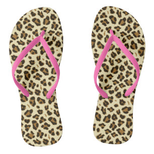 Chanclas Estampado leopardo de la diversión