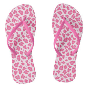 Chanclas Estampado leopardo de las rosas fuertes de la