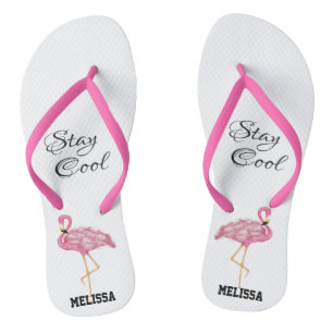 Chanclas Estancia de flamenco rosa Guay verano añadir nombr