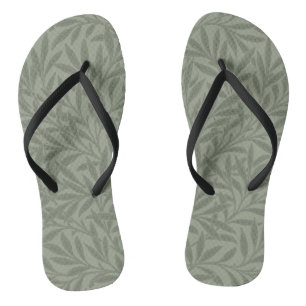 Chanclas Estilo Antiguo Verde Salvia de William Morris Will