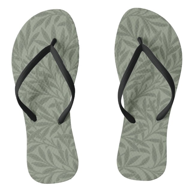 Chanclas Estilo Antiguo Verde Salvia de William Morris Will (Plantilla)