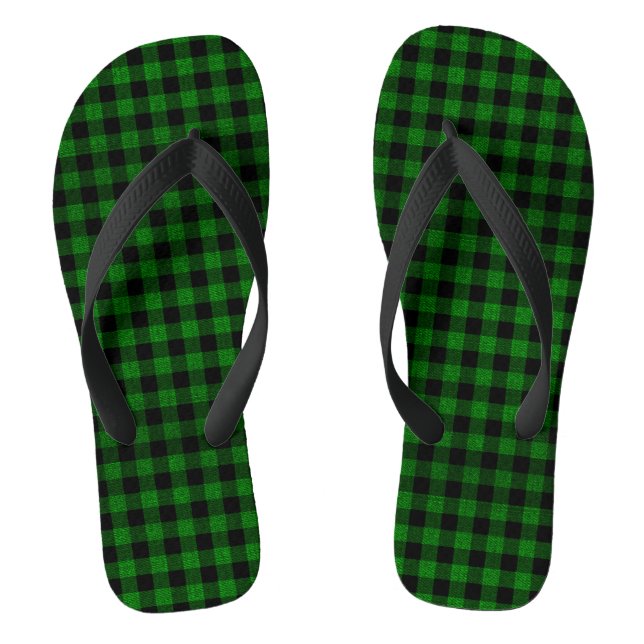 Chanclas Estilo de leñador - tela verde + tus ideas (Plantilla)
