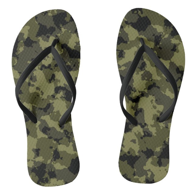 Chanclas Estilo militar de camuflaje (Plantilla)