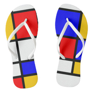 Chanclas Estilo Mondrian