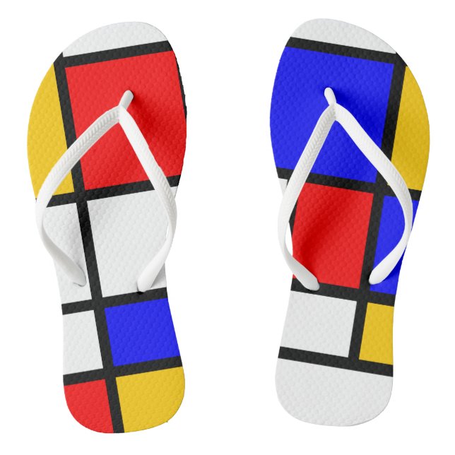 Chanclas Estilo Mondrian (Plantilla)