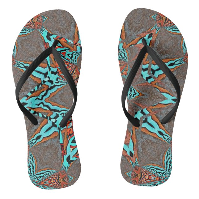 Chanclas Estrella fractal de un futuro feliz (Plantilla)