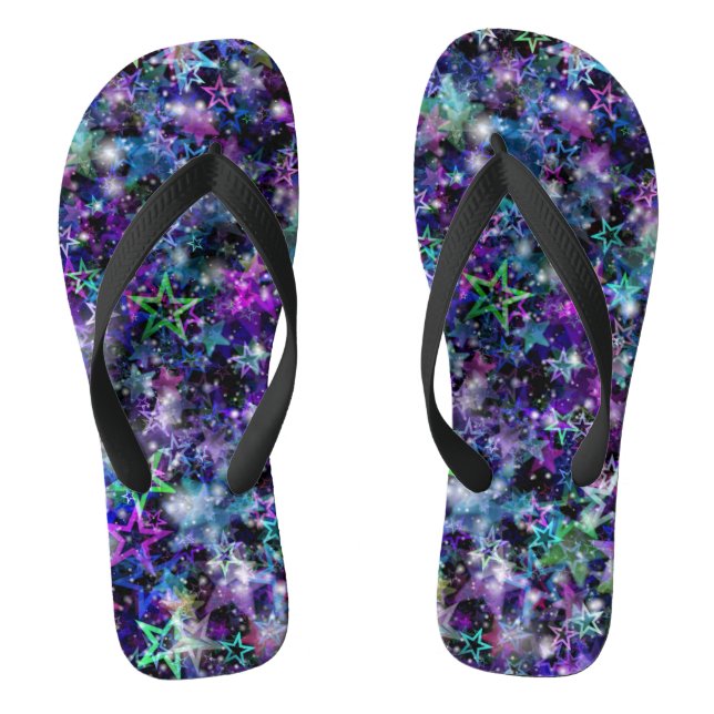 Chanclas estrellas del arco iris flechas de giro para adult (Plantilla)
