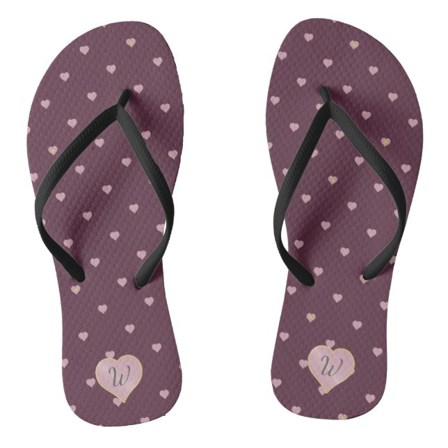 Chanclas Estrellas en el corazón en Port Flip Flops (Plantilla)