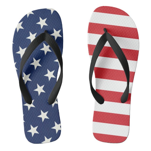 Chanclas Estrellas y bandas de bandera patrióticas estadoun (Plantilla)