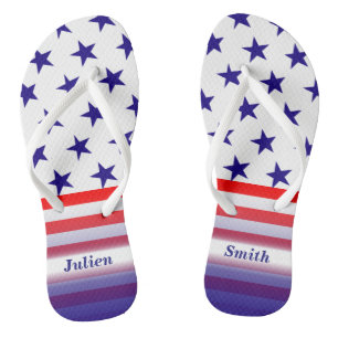 Chanclas Estrellas y bandas patrióticas de EE.UU.