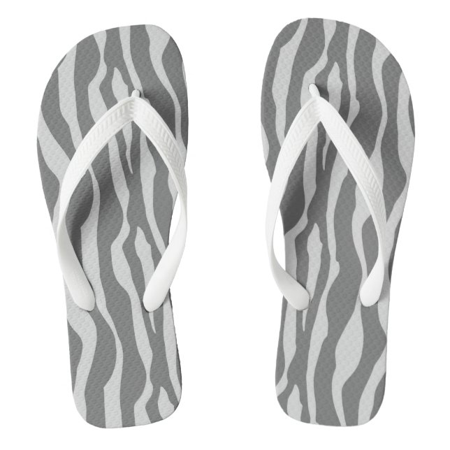 Chanclas Estripas de cebra - Tonos grises/grises (Plantilla)