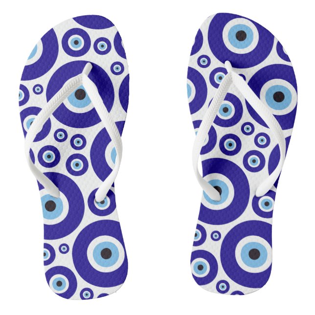 Chanclas Evil Eye Pattern, Greek Eye, Turkish Eye, Nazar (Plantilla)