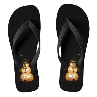 Chanclas Exhibición de Luces de Navidad del Muñeco de Nieve