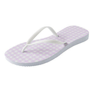 Chanclas F & L Pink Gingham Paro de Flip Flops