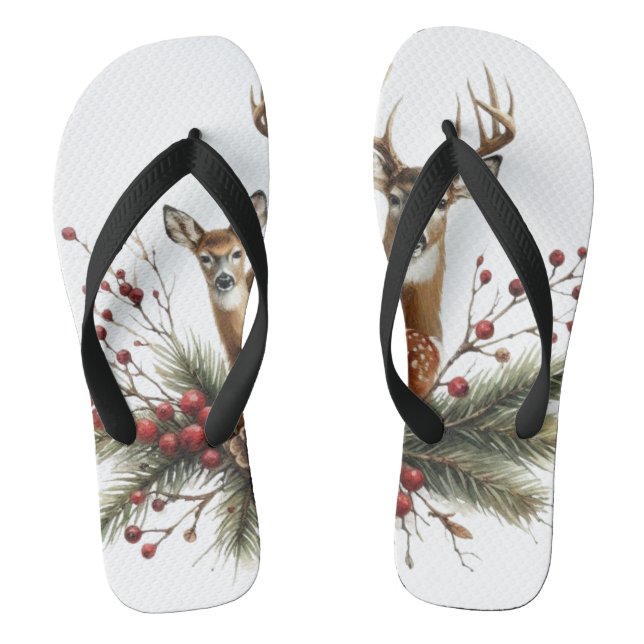 Chanclas Familia de ciervos  (Plantilla)