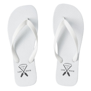 Chanclas Familia Personalizada Nombre Casa Lago