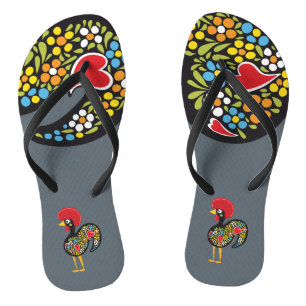 Chanclas Famoso gallo de Barcelos Nr 07