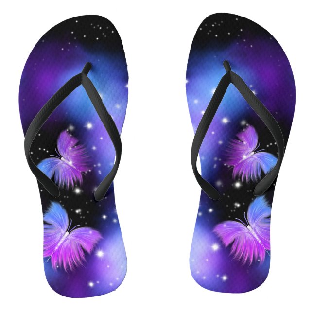 Chanclas Fantasía Espacial Mariposas Cosmógenas (Plantilla)