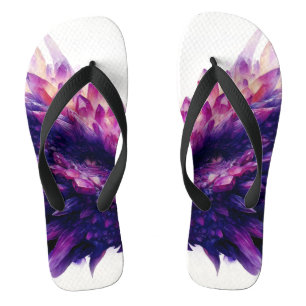 Chanclas Fantasía Mística Ametista Crystal Dragon Bestia