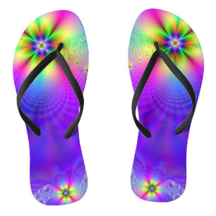 Chanclas Fantasía multifloral abstracta