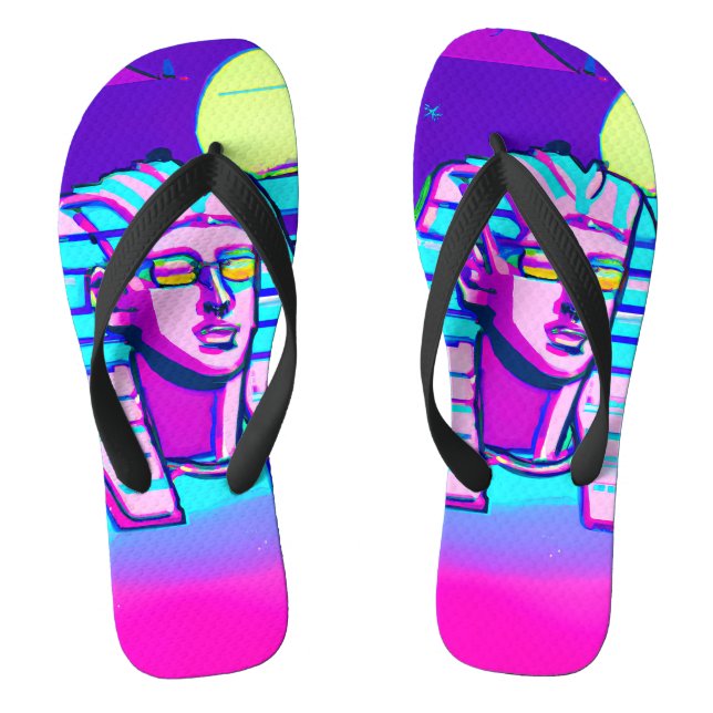 Chanclas Faraón Synthwave (Plantilla)