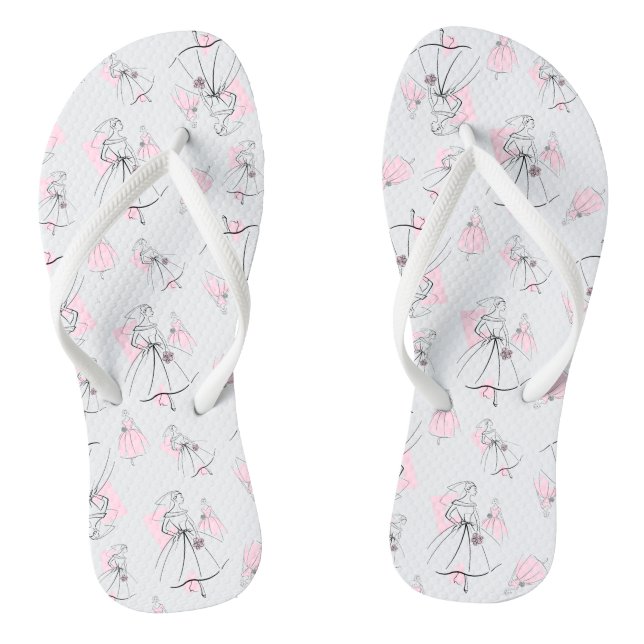 Chanclas Fashion Bride Pink Multi Flip Flops (Plantilla)