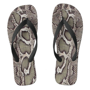 Chanclas Faux Boa Constrictor Flip Flops