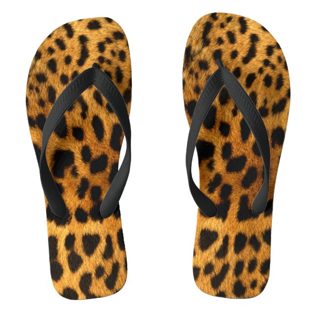 Chanclas Faux Leopard Skin Flip Flops (Plantilla)