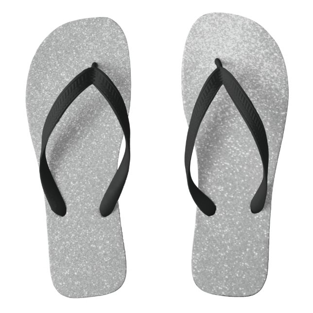 Chanclas Faux plata purpurina impresión imagen playa flip f (Plantilla)