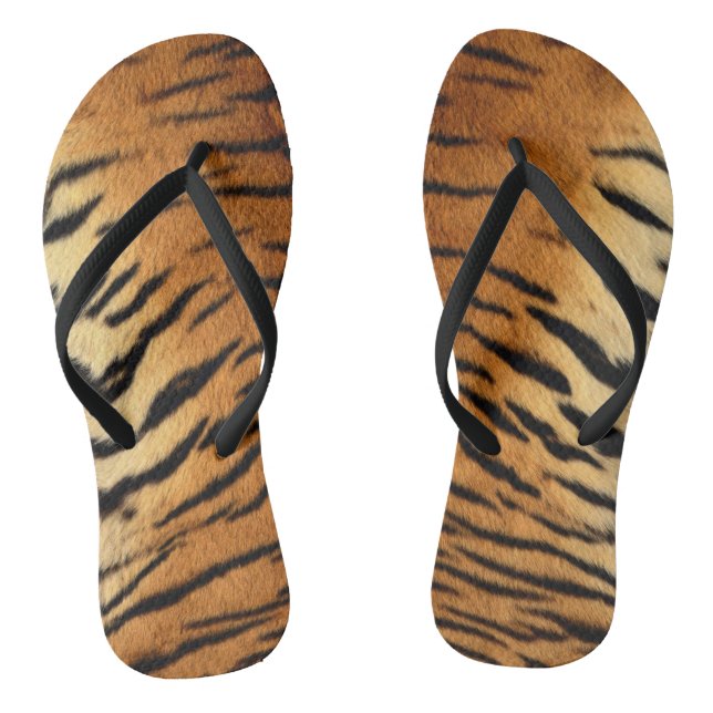 Chanclas Faux Tiger Skin Flip Flops (Plantilla)