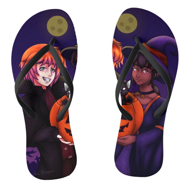 Chanclas Felices disfraces de Halloween (Plantilla)