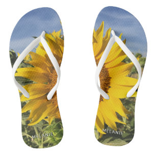 Chanclas Feliz Fun Sunflower Summer Beach