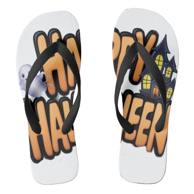 Chanclas Feliz Halloween  (Plantilla)