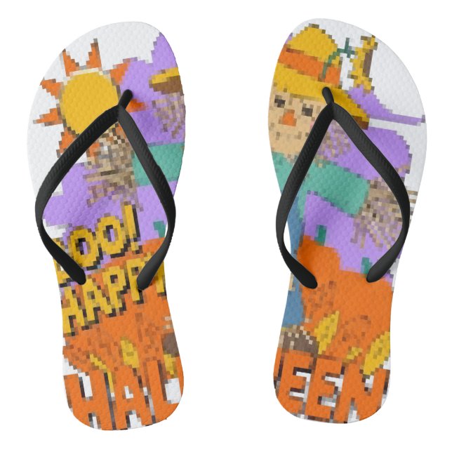 Chanclas Feliz Halloween chico  (Plantilla)