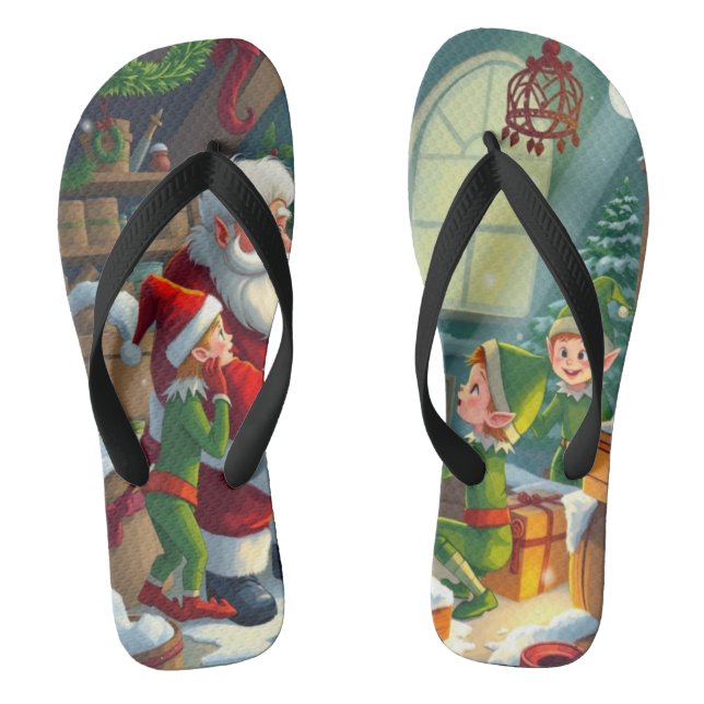 Chanclas Feliz Navidad  (Plantilla)