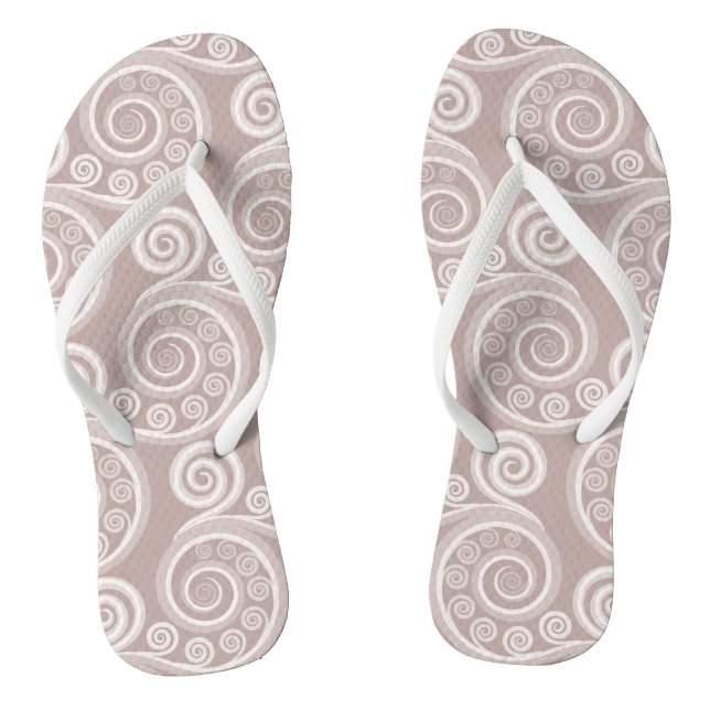 Chanclas Feminine Silver-Pink Fern Deja Flip Flops (Plantilla)