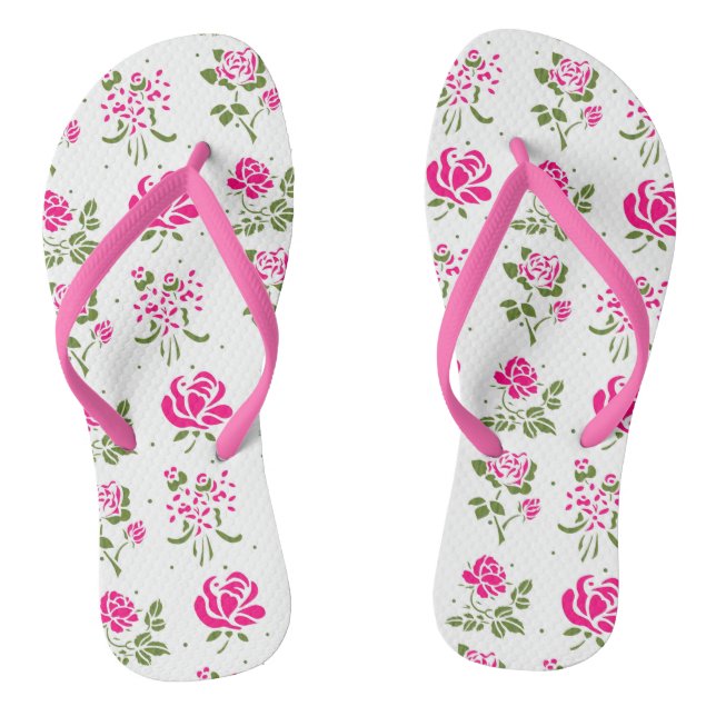 Chanclas Fenómenos de giro de patrón Rosa inclinado rosado (Plantilla)