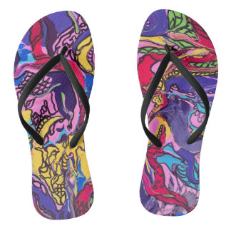Chanclas "Fiebre de la jungla" Flip Flops estampados de las