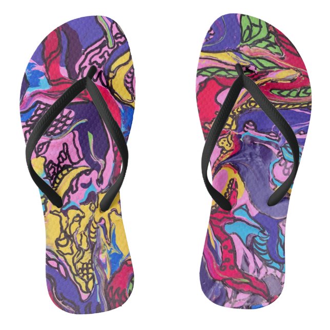 Chanclas "Fiebre de la jungla" Flip Flops estampados de las (Plantilla)
